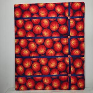 Basketball Themed French Memo Board Handmade In VT 16x20in NWOT